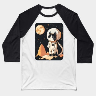 Catronaut Cat Astronaut Deep In Space Cosmic Cat Science Baseball T-Shirt